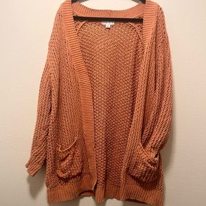 💕SO COZY Coral Chunky Knit Cardigan